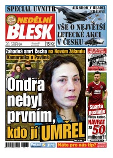 Nedělní Blesk - 28.8.2016