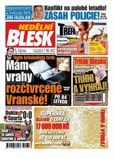 Nedělní Blesk - 1.10.2017