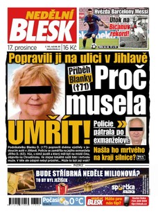 Nedělní Blesk - 17.12.2017