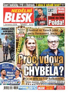 Nedělní Blesk - 1.7.2018