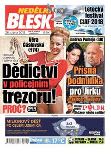 Nedělní Blesk - 26.8.2018