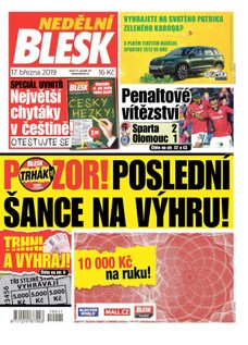 Nedělní Blesk - 17.3.2019