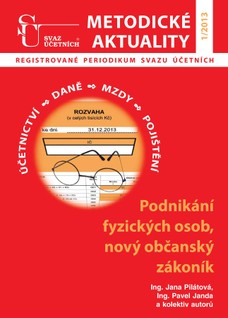 Metodické aktuality Svazu účetních 1/2013