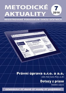 Metodické aktuality Svazu účetních 7/2016