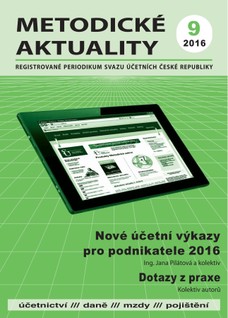 Metodické aktuality Svazu účetních 9/2016