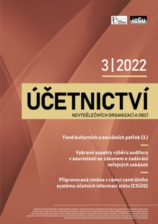 Účetnictví nevýdělečných organizací a obcí 3/2022