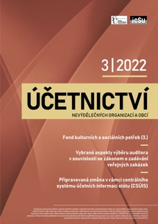 Účetnictví nevýdělečných organizací a obcí 3/2022