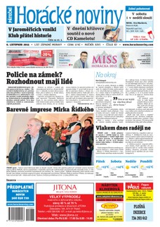 Horácké Noviny Pátek 6.11.2015 č. 87
