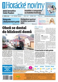 Horácké Noviny Úterý 11.8.2015 č. 62