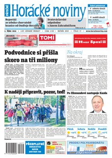 Horácké Noviny Pátek 2.10.2015 č. 77
