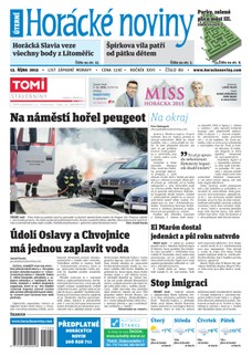 Horácké Noviny Úterý 13.10.2015 č. 80