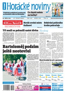 Horácké Noviny Úterý 30.8.2016 č. 067