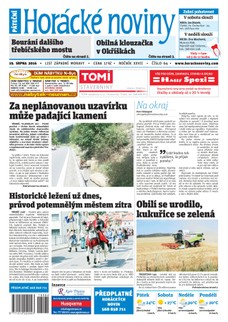 Horácké Noviny Pátek 19.8.2016 č. 064