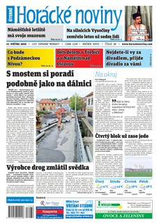 Horácké Noviny Úterý 17.5.2016 č. 038