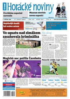 Horácké Noviny Úterý 3.5.2016 č. 034