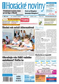 Horácké Noviny Pátek 2.9.2016 č. 068