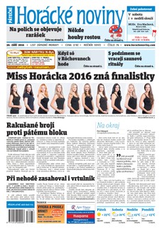 Horácké Noviny Pátek 30.9.2016 č. 076