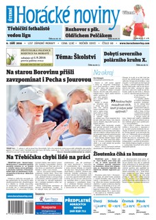 Horácké Noviny Úterý 6.9.2016 č. 069