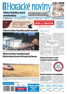 Horácké Noviny Úterý 12.7.2016 č. 053