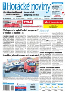 Horácké Noviny Pátek 15.4.2016 č. 029