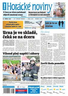 Horácké Noviny Úterý 19.4.2016 č. 030