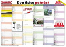 Zeměměřič 2015 - nástěnný kalendář Zeměměřiče a GEOinformace