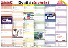 Zeměměřič Zeměměřič 2016 SR - nástěnný kalendář Zeměměřiče a GEOinformace