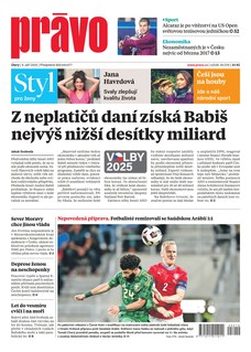 Deník Právo - 9.9.2025