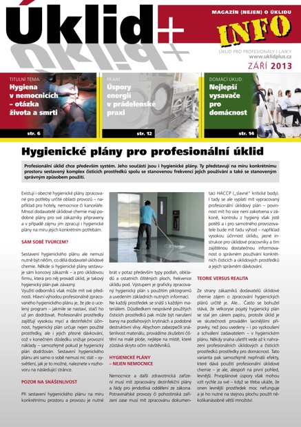 Úklid plus [INFO] září 2013