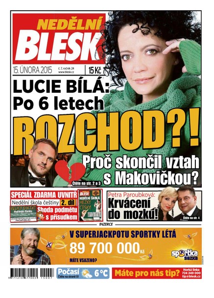 Nedělní BLESK - 15.2.2015 