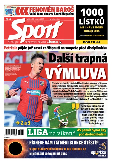 Sport - 20.3.2015