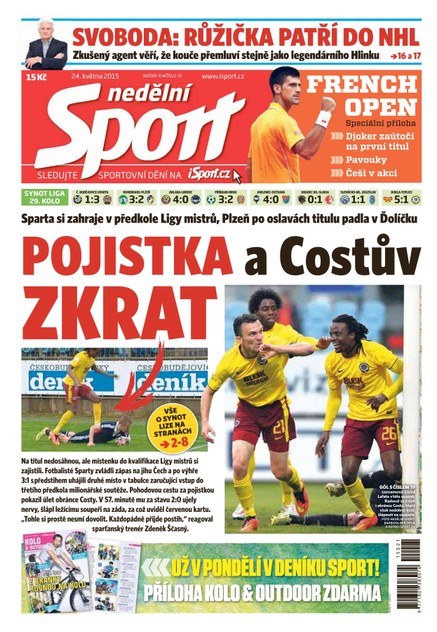 Nedělní Sport - 24.5.2015