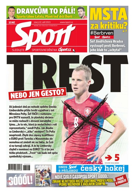 Sport - 22.9.2015