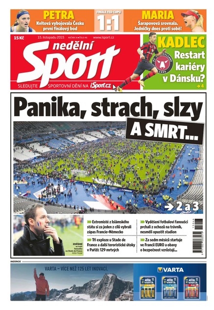 Nedělní Sport - 15.11.2015