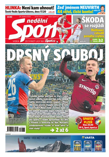 Nedělní Sport - 24.4.2016