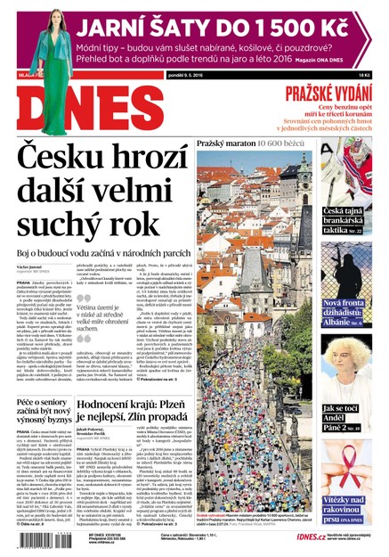MF DNES - 9.5.2016