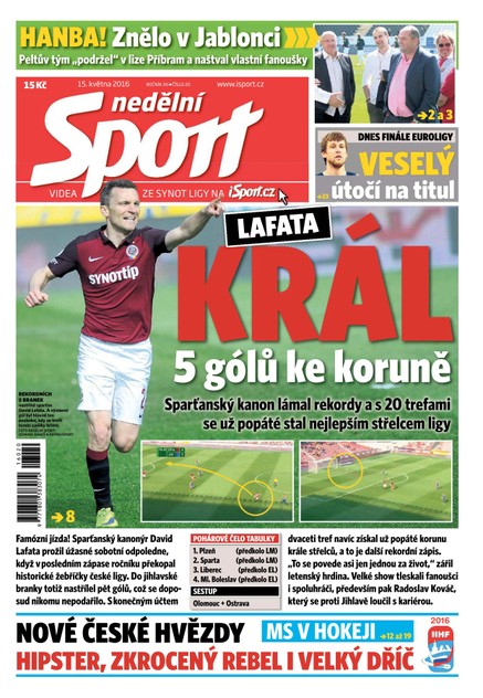 Nedělní Sport - 15.5.2016