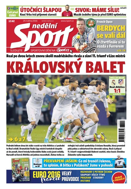 Nedělní Sport - 29.5.2016