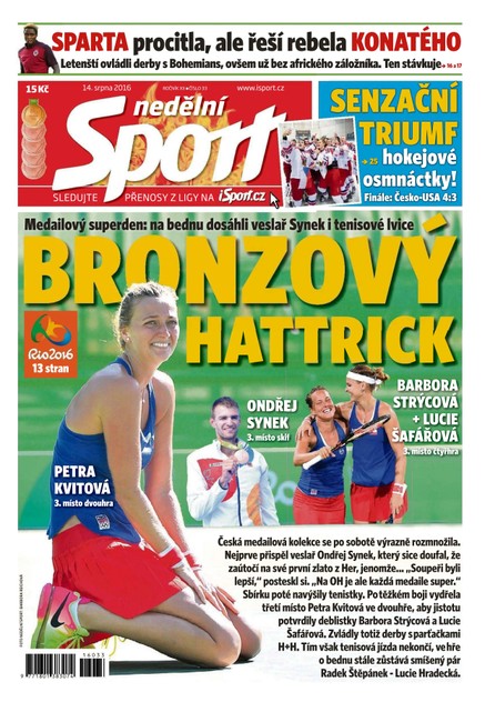 Nedělní Sport - 14.8.2016