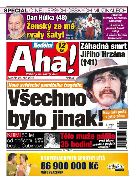 Nedělní AHA! - 25.9.2016