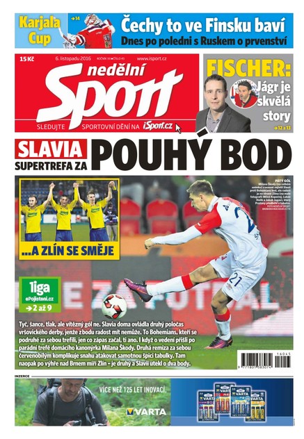 Nedělní Sport - 6.11.2016