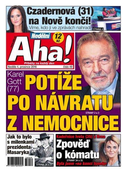 Nedělní AHA! - 4.12.2016