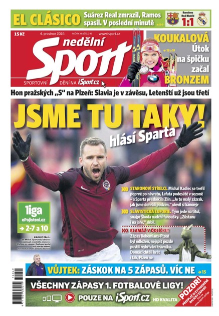 Nedělní Sport - 4.12.2016