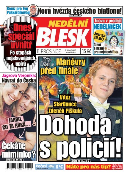Nedělní Blesk - 11.12.2016