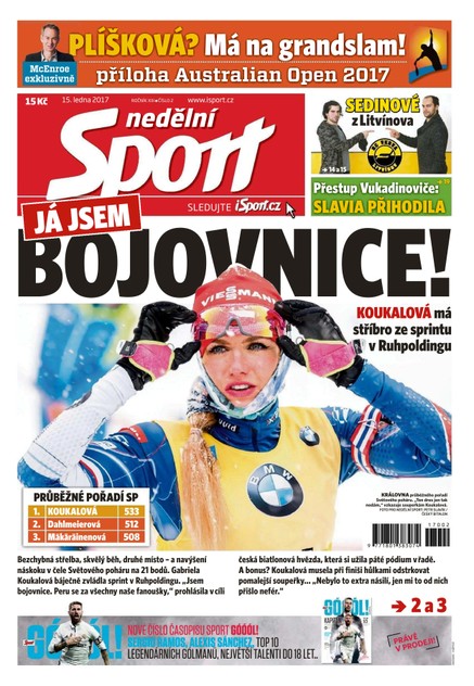 Nedělní Sport - 15.1.2017