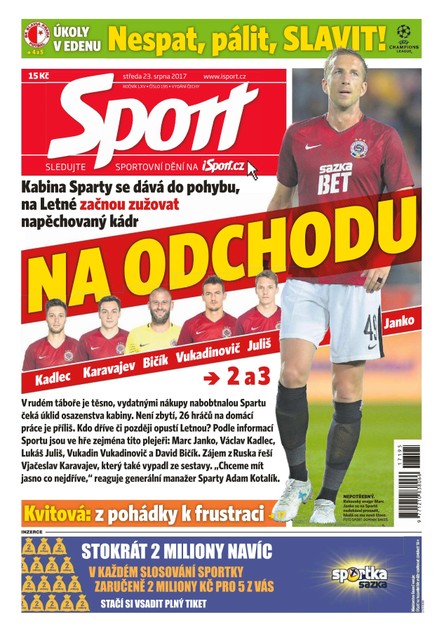 Sport - 23.8.2017