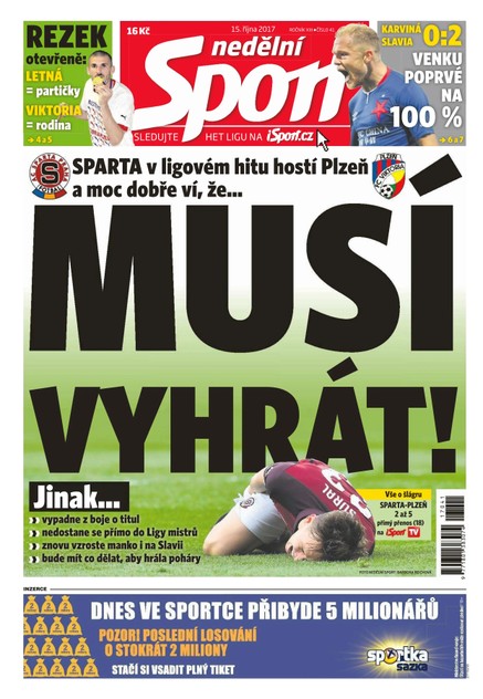 Nedělní Sport - 15.10.2017