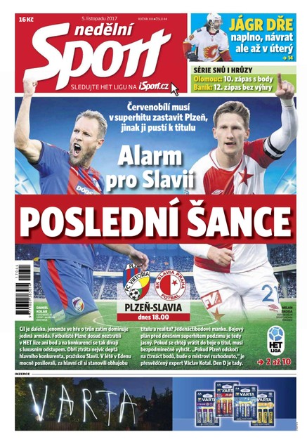 Nedělní Sport - 5.11.2017