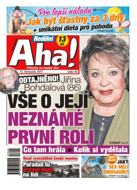 Nedělní AHA! - 12.11.2017