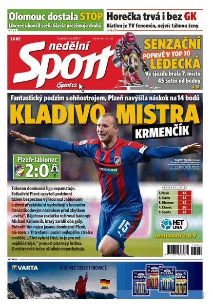 Nedělní Sport - 3.12.2017